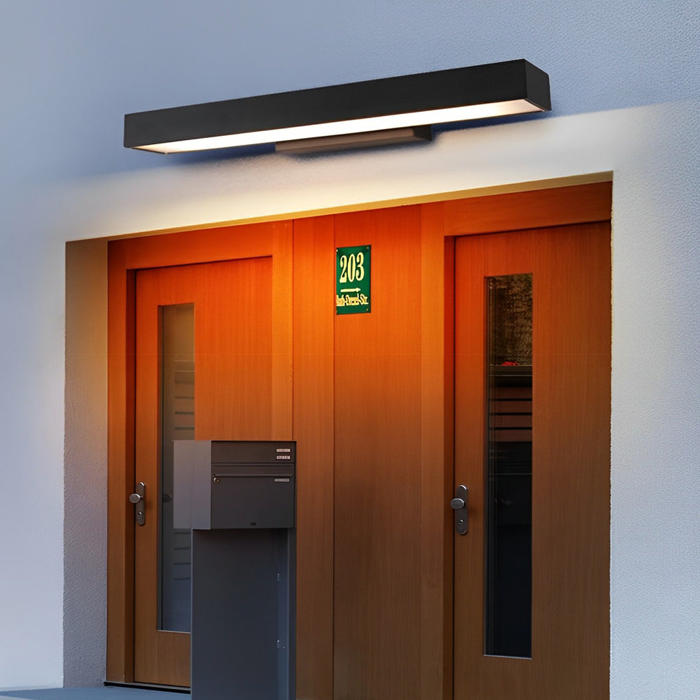 Applique murale en acier inoxydable avec capteur de mouvement optionnel, luminaire LED extérieur  