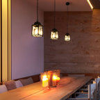 Compact Outdoor Chandelier With Die-Cast Aluminum Frame And Glass Shade