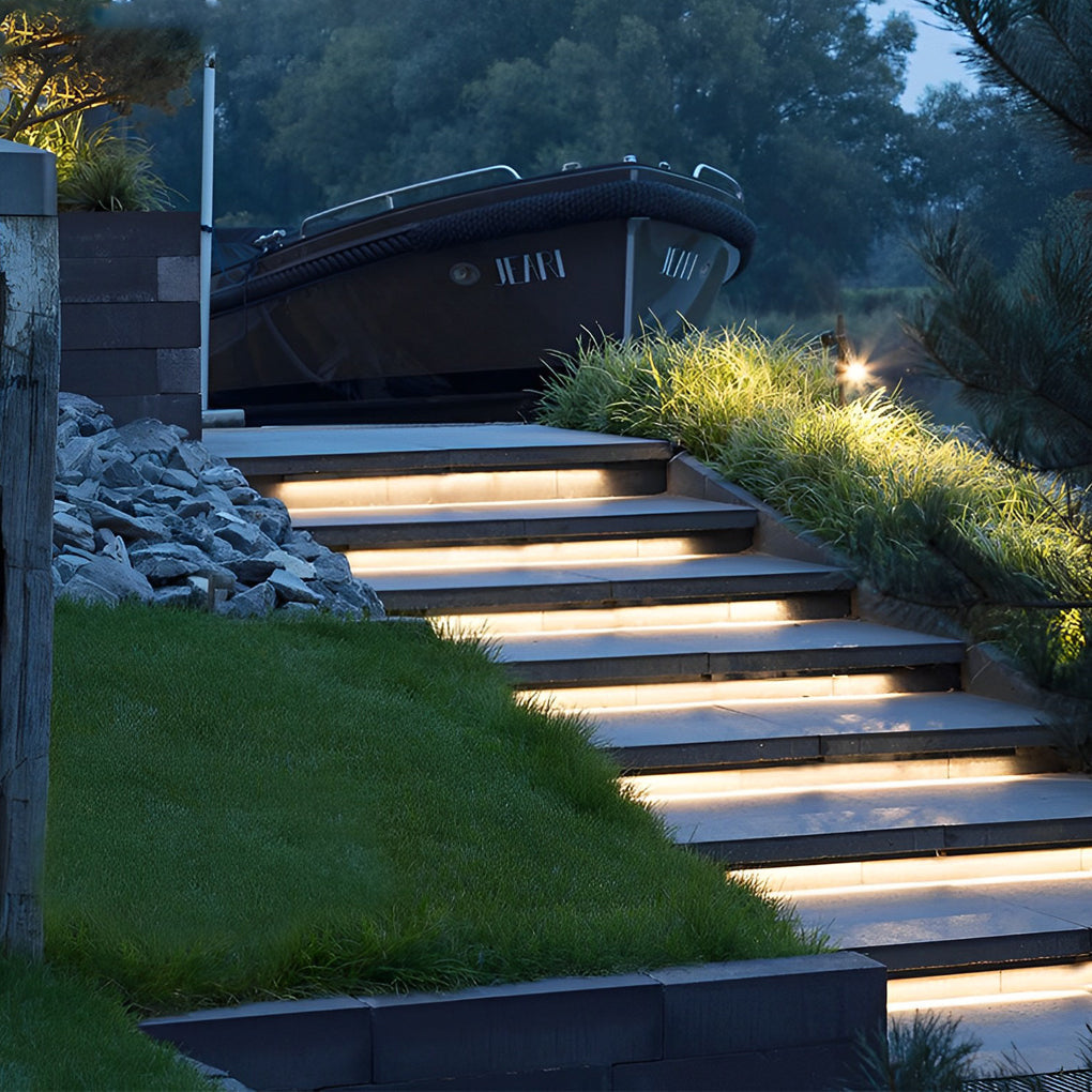 Recessed LED Strip Light For Stair Treads, Low-Voltage Design