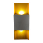 Aluminum Outdoor Wall Lamp, Warm-White COB LED, Glass Shade, 4 Finishes