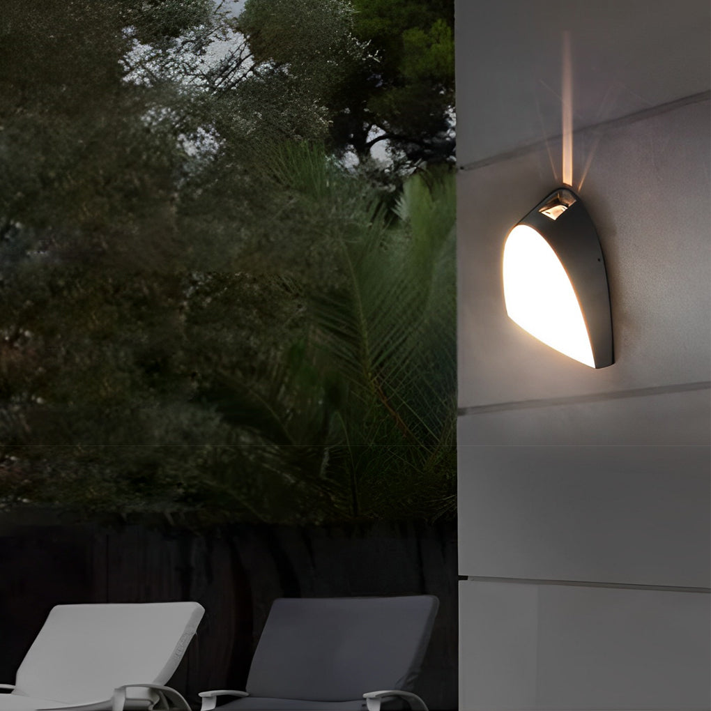 Moderne LED udendørs væglampe, Shaa rustfri aluminiumsdesign