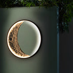 Sigmn Crescent Moon aluminium vegglampe for utendørsområder