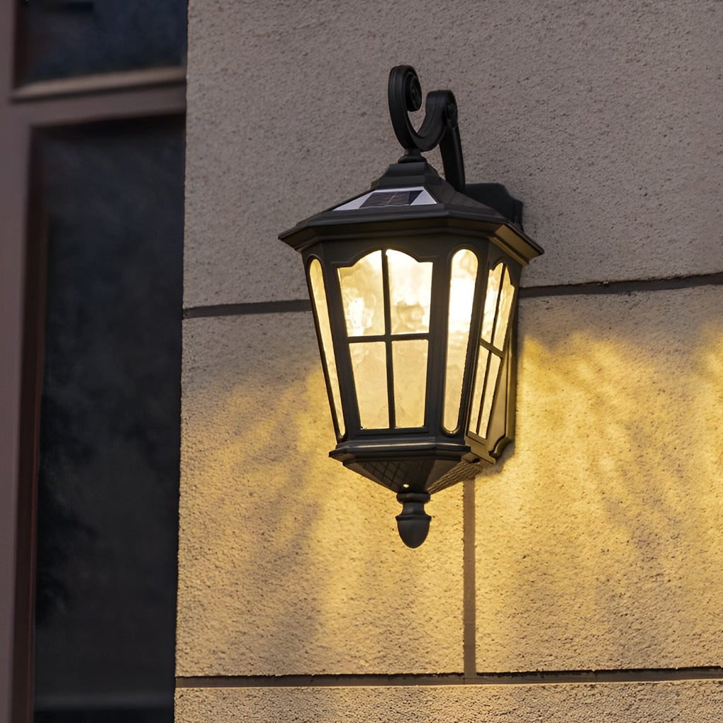 Arandela Exterior, Renee Retro em Alumínio e Vidro com LED Quente