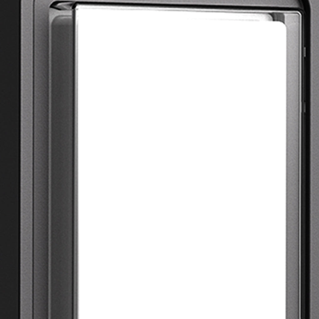 Applique murale LED Stan, aluminium noir flash carré pour l’extérieur  