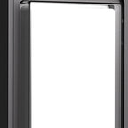 Applique murale LED Stan, aluminium noir flash carré pour l’extérieur  