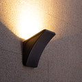 Luz de Parede Exterior LED Impermeável, Arandela Minimalista em Alumínio e Vidro