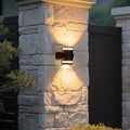 Modern Cylinder Outdoor Wall Light, Black Aluminum, Waterproof LED