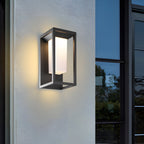 Applique murale extérieure carrée en aluminium avec LED intégrée, étanche IP65