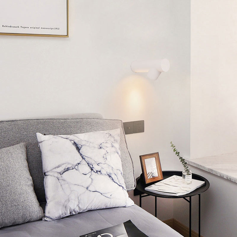 Arandela de Parede Metálica Cilíndrica Ray, Luz LED para Interior e Exterior