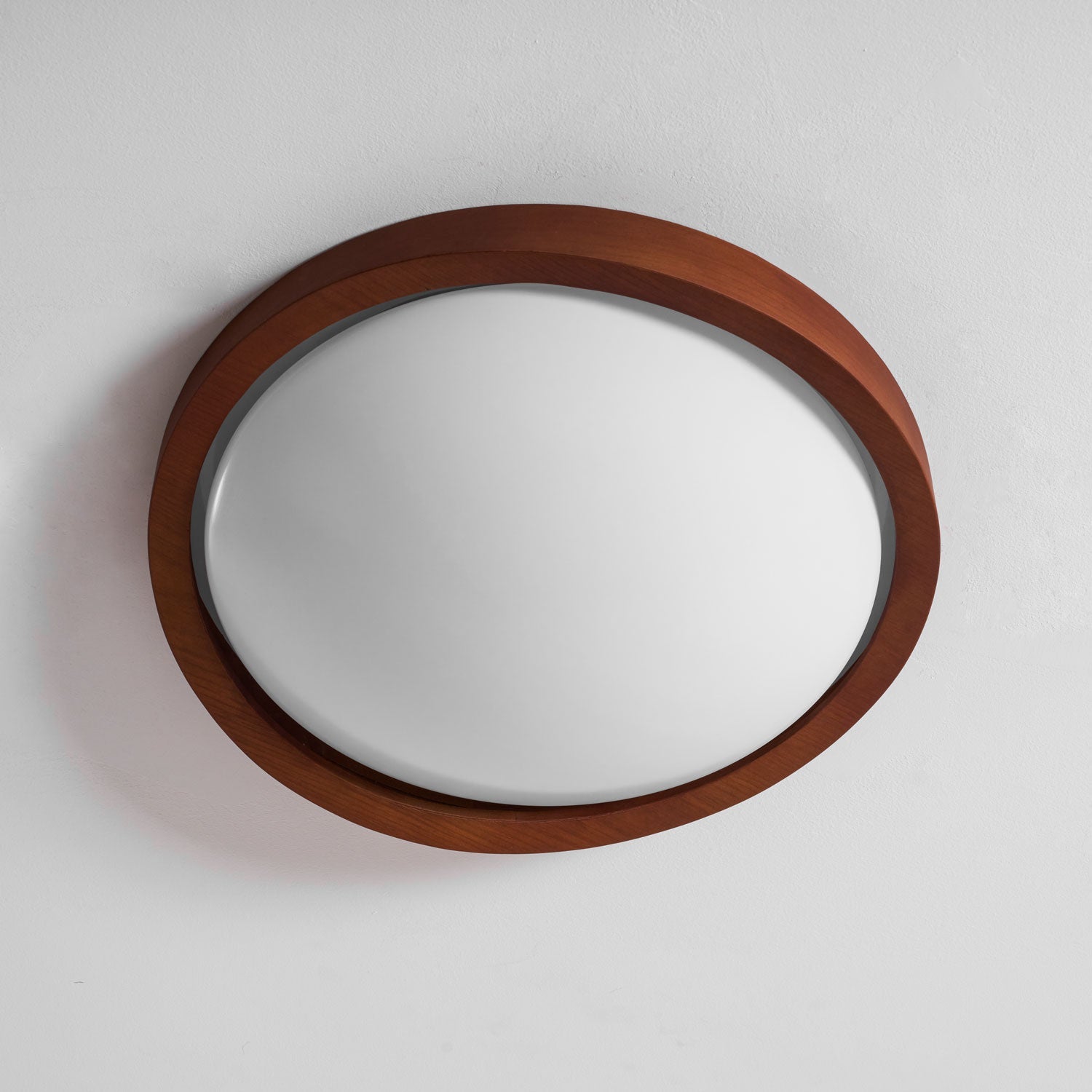 Ceiling Light, Walnut Curved Edge, Flush Mount, Integrated LED, Dimmable