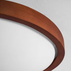 Ceiling Light, Walnut Curved Edge, Flush Mount, Integrated LED, Dimmable