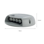 Solcelledrevne LED-trappelys, innfelt ABS landskapsbelysning, IP65