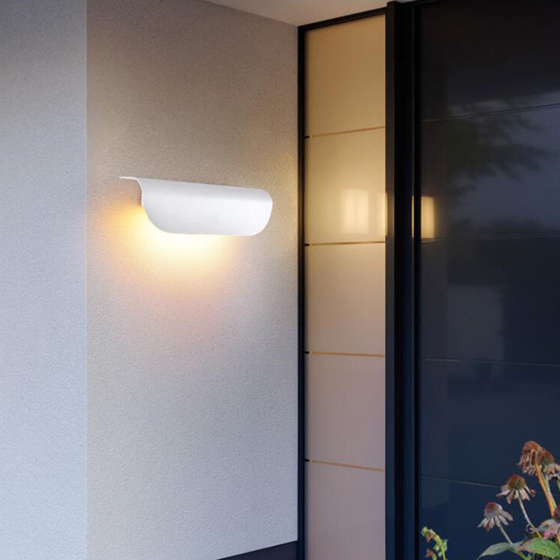 Ray metal væglampe, semi-buet LED udendørslys, IP65