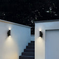Lâmpada de Parede Exterior Ray em Metal e Vidro, Design LED Minimalista