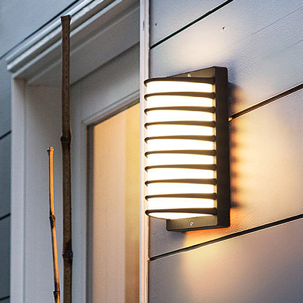 Laurce Nordic LED udendørs væglampe, sort aluminium, OSRAM-chip