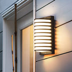 Laurce Nordic LED udendørs væglampe, sort aluminium, OSRAM-chip