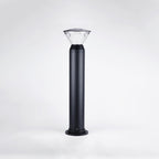 LED udendørs pullertlampe, mat sort støbt aluminium, IP65