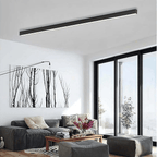 Loftlampe, lineær LED-stribe, 48-tommer indbygget, akryl diffuser