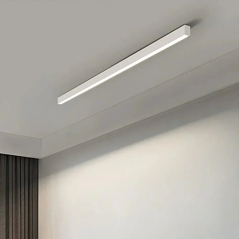 Loftlampe, lineær LED-stribe, 48-tommer indbygget, akryl diffuser