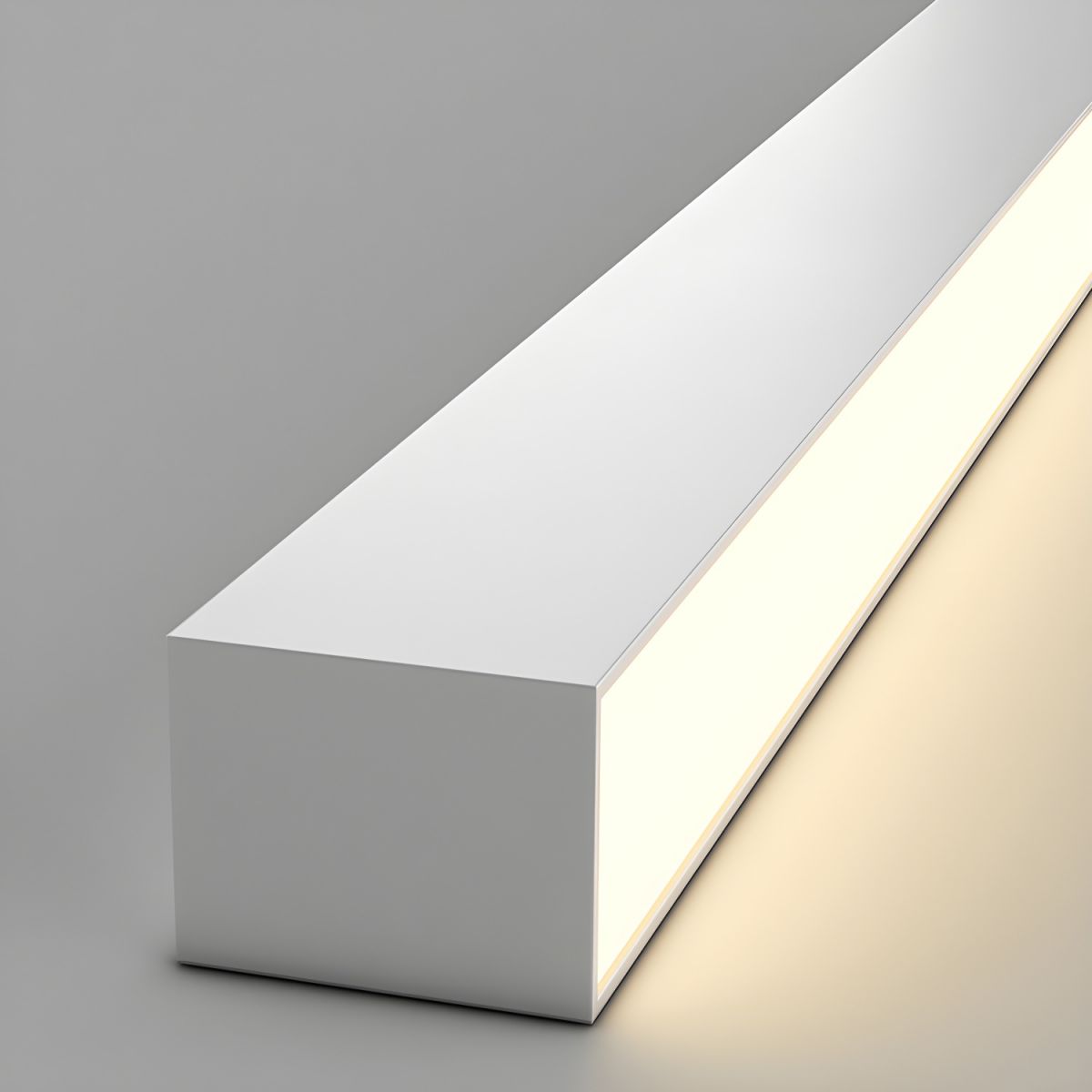 Loftlampe, lineær LED-stribe, 48-tommer indbygget, akryl diffuser