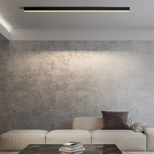 Taklampe, lineær LED-stripe, 48-tommers innfelt montering, akryl diffuser