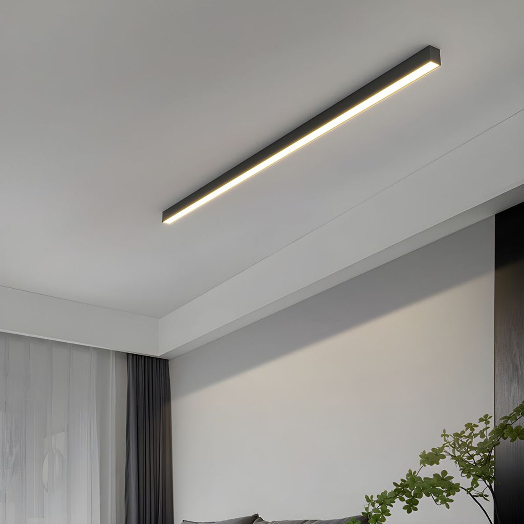Loftlampe, lineær LED-stribe, 48-tommer indbygget, akryl diffuser