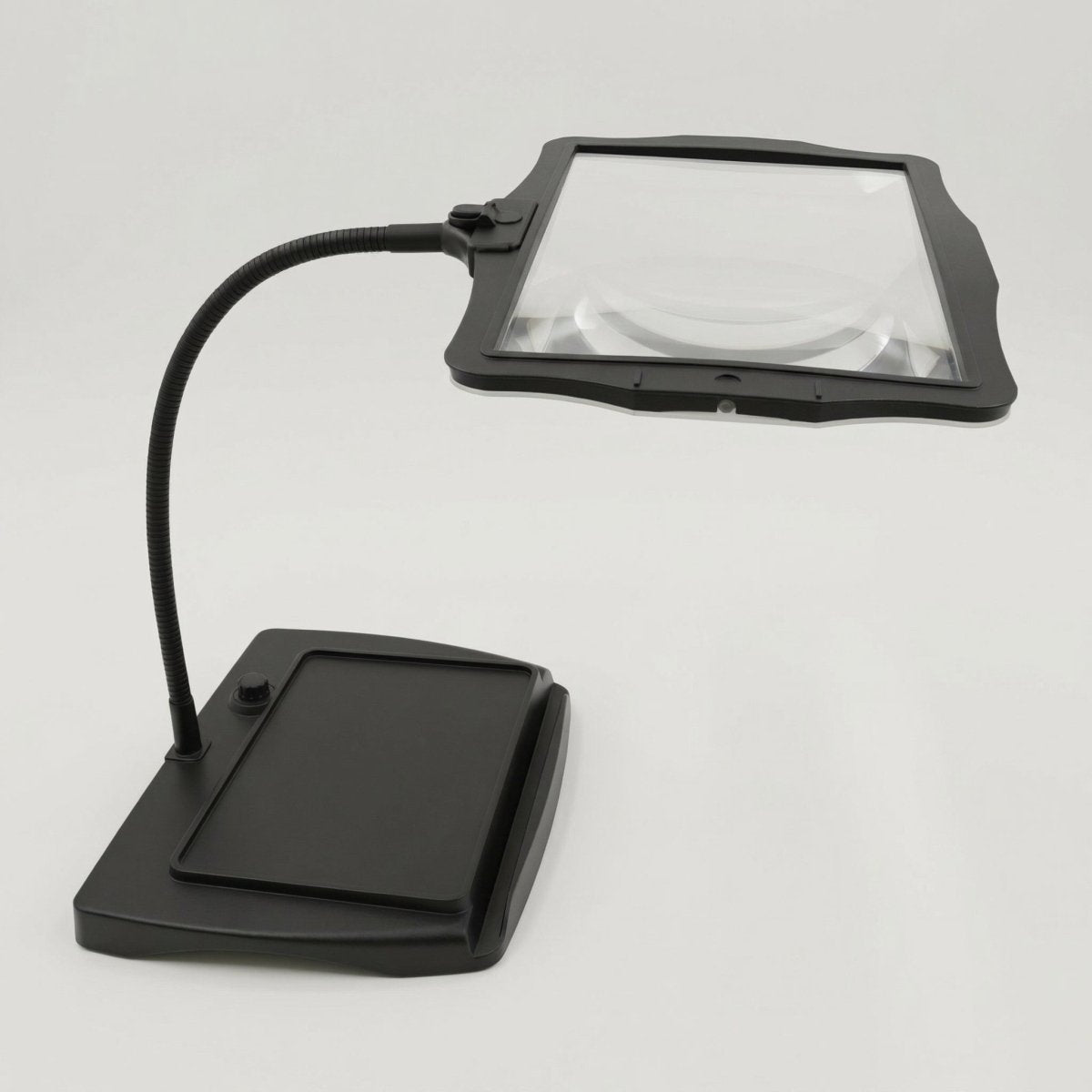 48-LED Magnifier Desk Lamp, Gooseneck Arm, 3X Glass Lens, USB-C Rechargeable