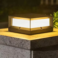 Lampe extérieure carrée Una en aluminium, lanterne solaire ou câblée LED  
