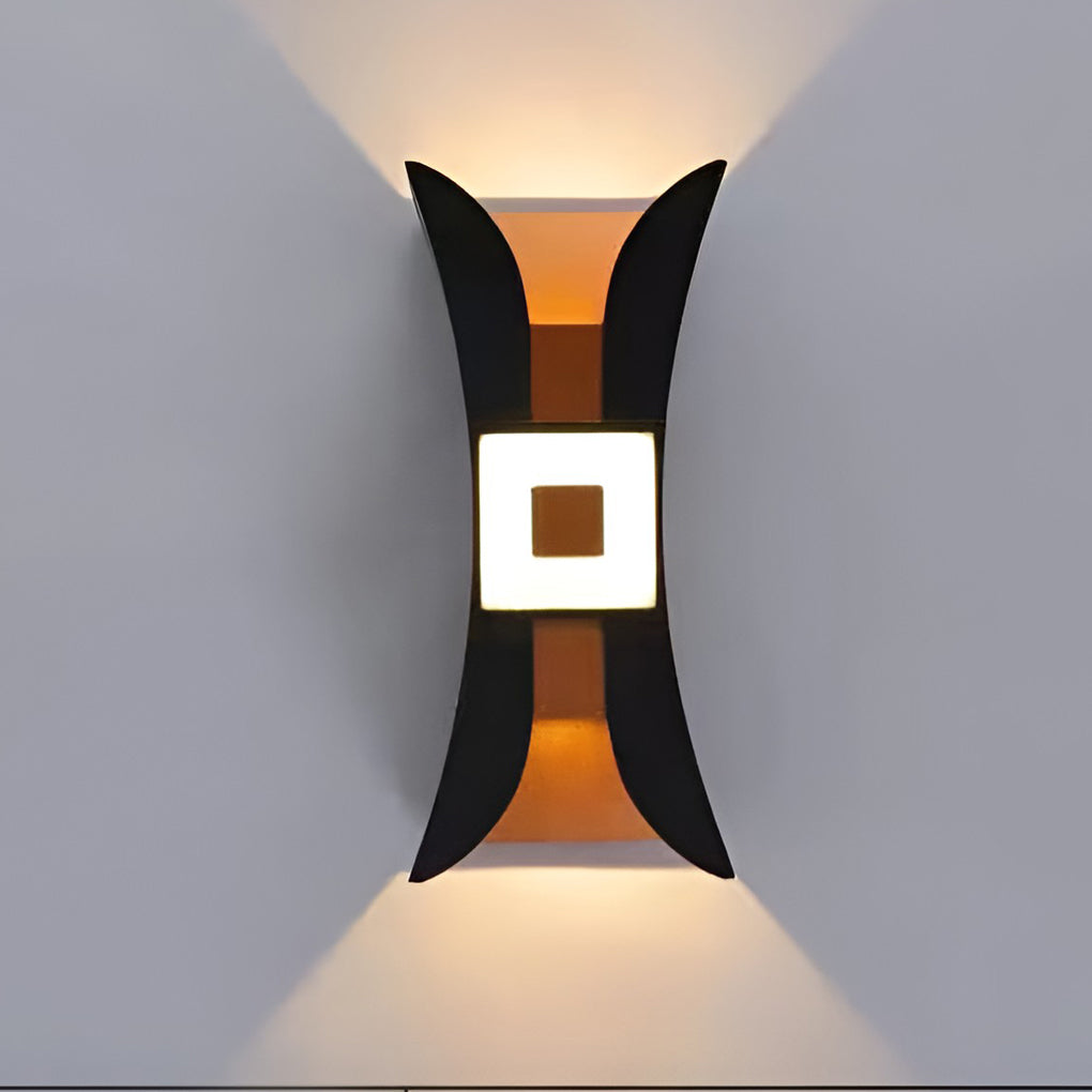 Vægvaskerlampe i støbt aluminium, vejrbestandigt LED-design