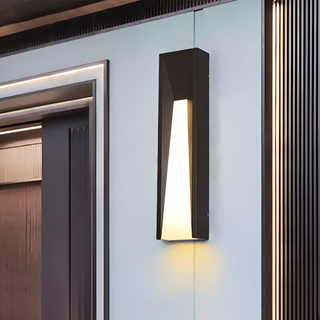 Arandela de Parede Exterior Vera em Aço Inoxidável com Luz LED Quente