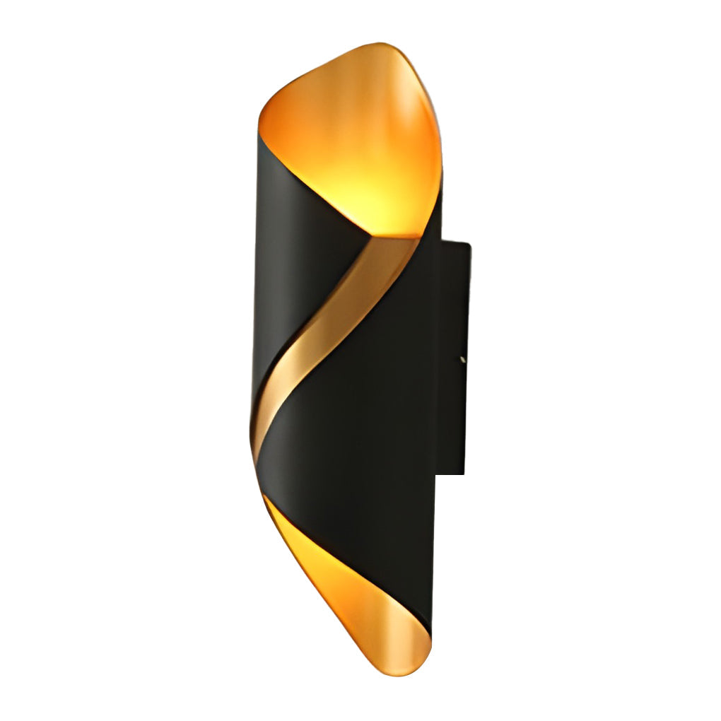 Glass Wall Sconce With LED Light, Indoor Outdoor Modern Fixture