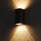 Mararet Up-Down LED Outdoor Wall Light, Black Aluminum, IP65 Rated
