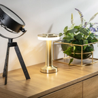 Wireless Table Lamp, Retro Bar Design, Dimmable USB-C LED
