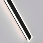 Linear Acrylic Wall Lamp for Outdoor Use, Matte Black and White
