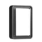 Applique murale LED Stan, aluminium noir flash carré pour l’extérieur  