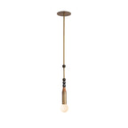 The Clérachic pendant light in its dark marble bead finish, shown full length on a plain backdrop.