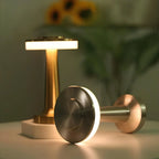 Wireless Table Lamp, Retro Bar Design, Dimmable USB-C LED