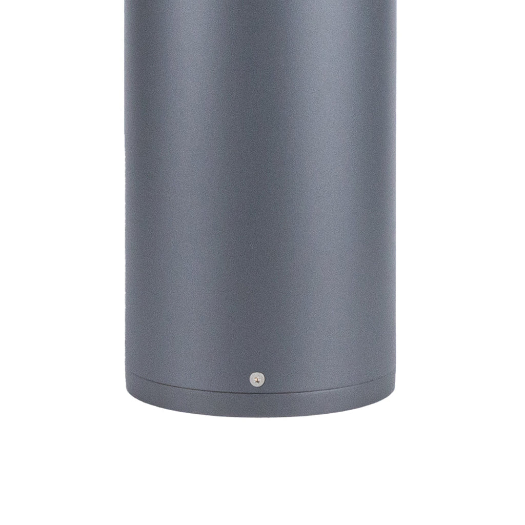 Nordic Outdoor Bollard Light, Round or Flat Top Aluminum Post Lamp