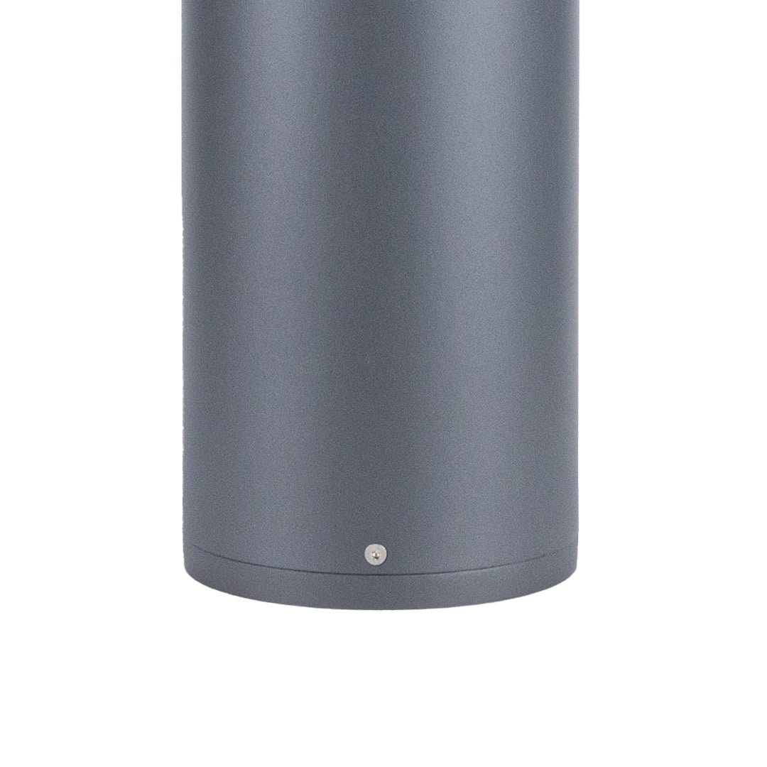 Nordic Outdoor Bollard Light, Round or Flat Top Aluminum Post Lamp