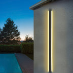 Linear LED Porch Sconce, Teres Black Iron Outdoor Wall Light
