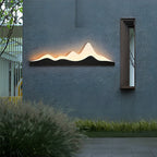 Luz de Parede Moderna em Acrílico para Uso Externo, Design Escultural LED