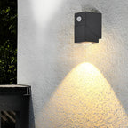 Applique murale en aluminium avec détecteur de mouvement, LED COB, usage extérieur