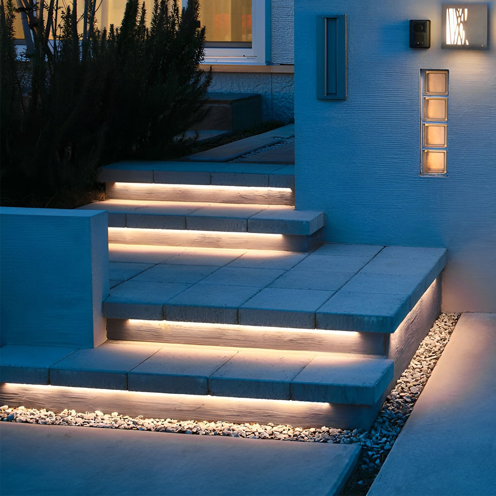 Recessed LED Strip Light For Stair Treads, Low-Voltage Design