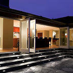 Quine Recessed Stair Light, Rectangular Stainless Steel Grille