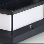 Lampe extérieure carrée Una en aluminium, lanterne solaire ou câblée LED  