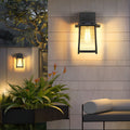 Valeri Solar-Powered Retro Wall Light With Thickened Glass Shade