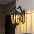 Arandela Exterior, Renee Retro em Alumínio e Vidro com LED Quente