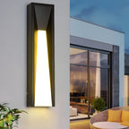 Arandela de Parede Exterior Vera em Aço Inoxidável com Luz LED Quente