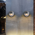 Lâmpada de Parede Exterior em Alumínio Fundido, Design Industrial Retro