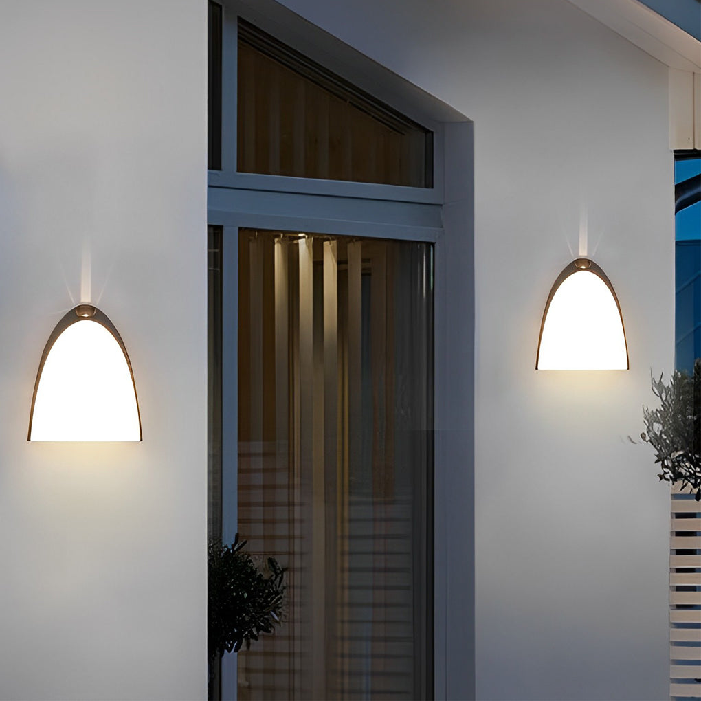 Moderne LED udendørs væglampe, Shaa rustfri aluminiumsdesign